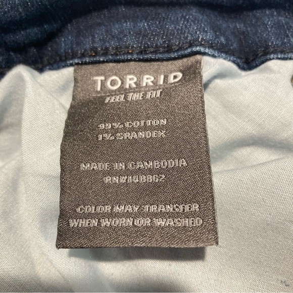 TORRID Sz 18R Boyfriend Straight Vintage Stretch Mid-Wash Jeans - Picture 8 of 12